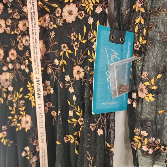 MAC DUGGAL Floral Embroidered Dress - Picture 9 of 11